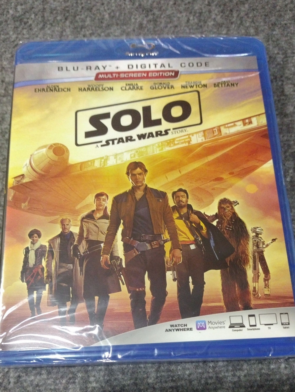 Disney Solo: A Star Wars Story Blu-ray + Digital Code